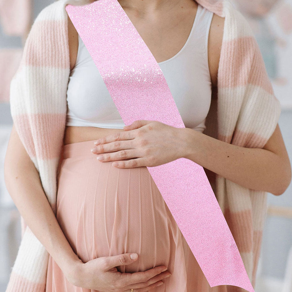 Birthday Sash Glitter - 4Pcs Blank Glitter Sash DIY Sash