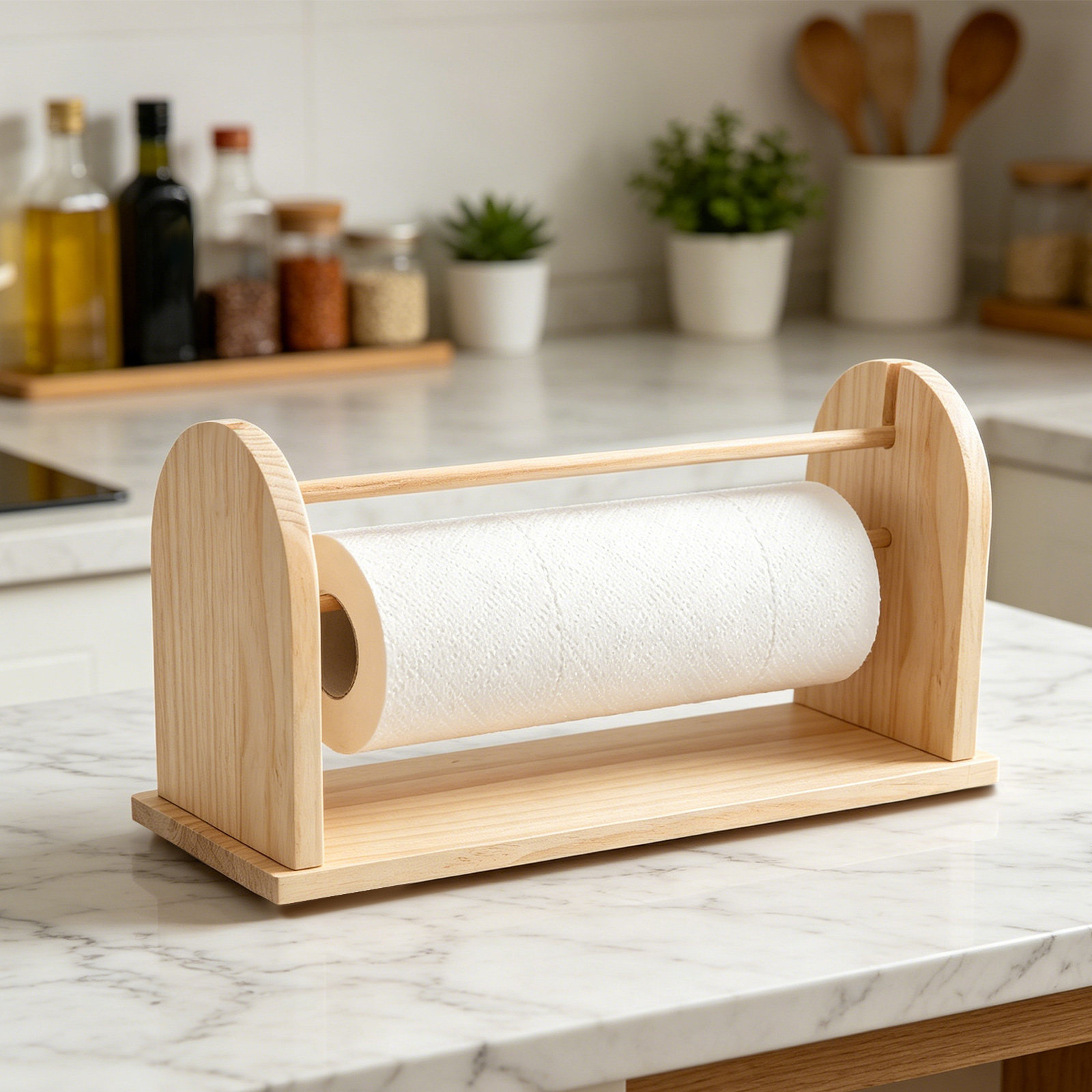 Wooden Tabletop Paper Roll Hol - огляд і ціна Papercraft Supply Ribbon