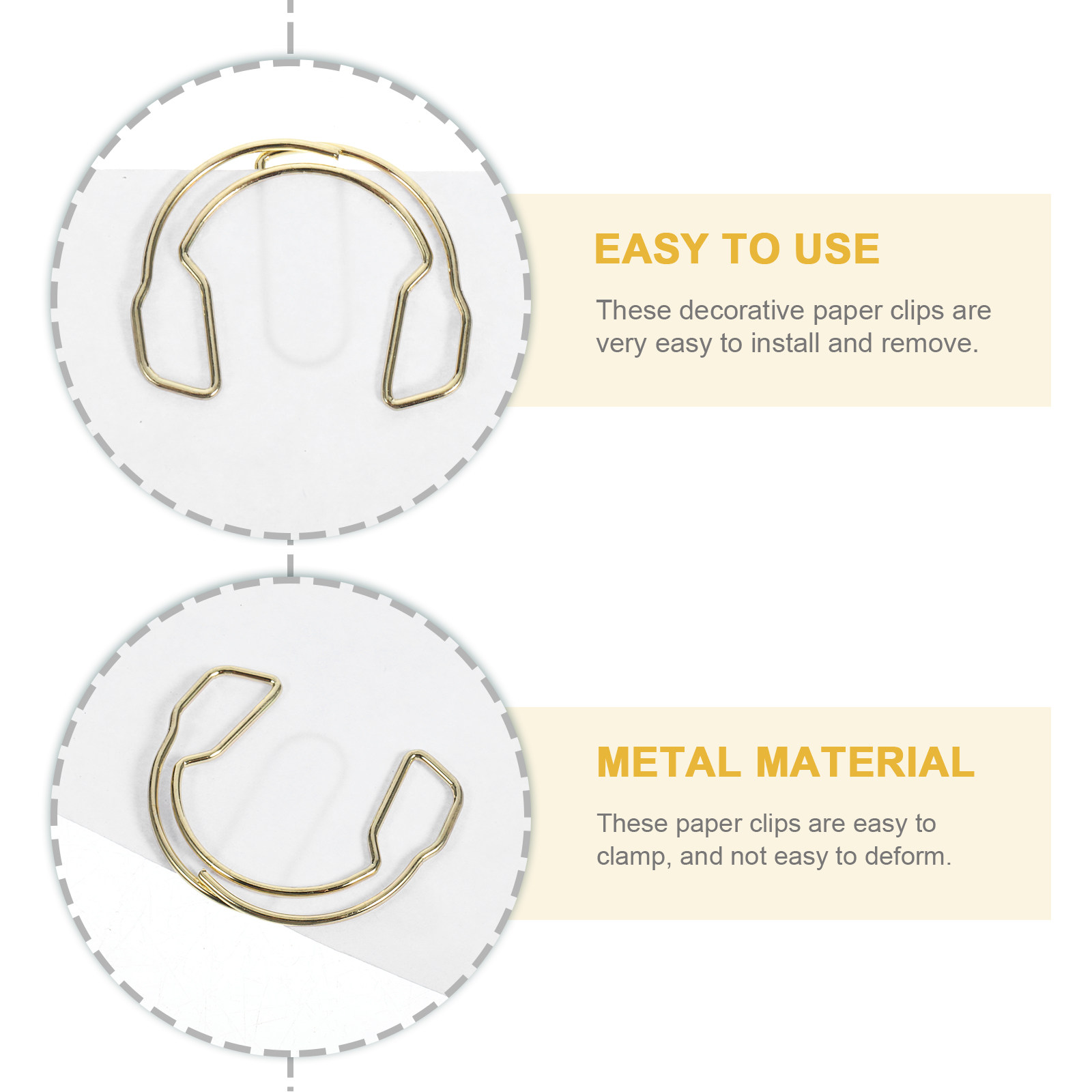 50Pcs Earphone Shape Paper Cli - огляд і ціна Papercraft Supply Invitation
