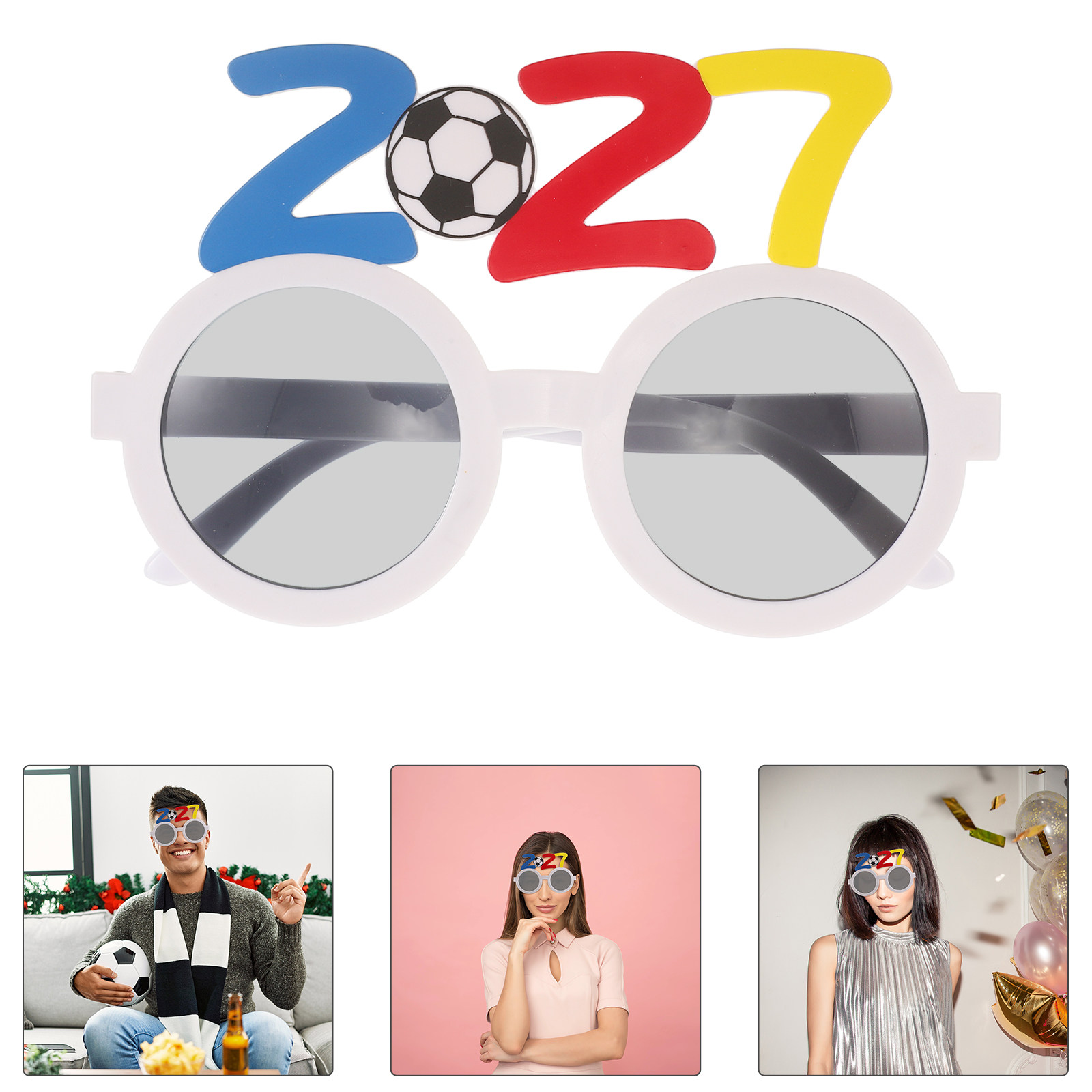 2Pcs 2027 Soccer Party Glasses - огляд і ціна Photo Booth Frame