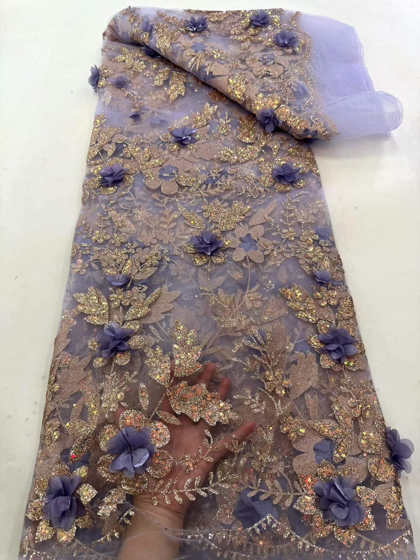 African Lace Fabric Embroidere - огляд і ціна Glitter Tablecloth