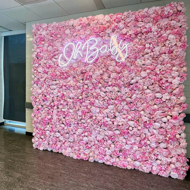 Purple Pink Aritificial Flower - огляд і ціна Flower Wall Panel