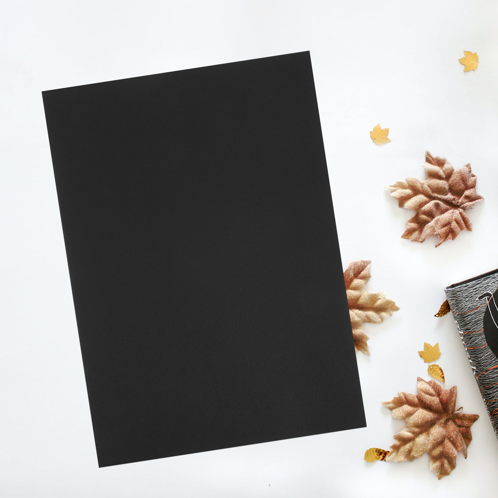 50Sheets Black Cardstock Thick - огляд і ціна Papercraft Supply Invitation