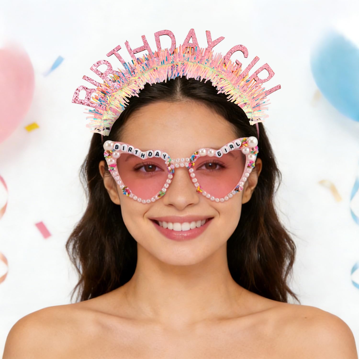 Birthday Girl Headband Sash Su - огляд і ціна Birthday Sash Glitter