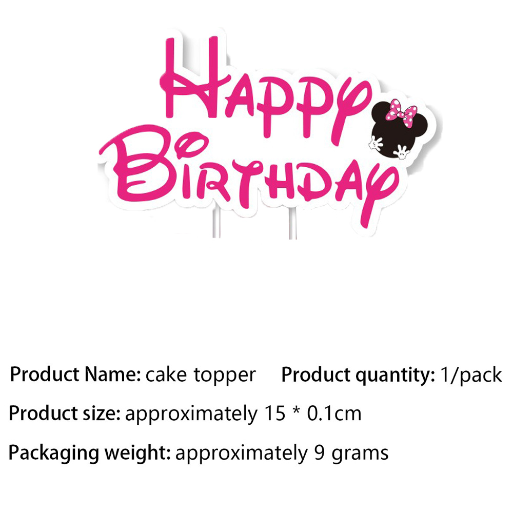 Pink Cartoon Mouse Ear Themed  - огляд і ціна Table Cloth Disposable