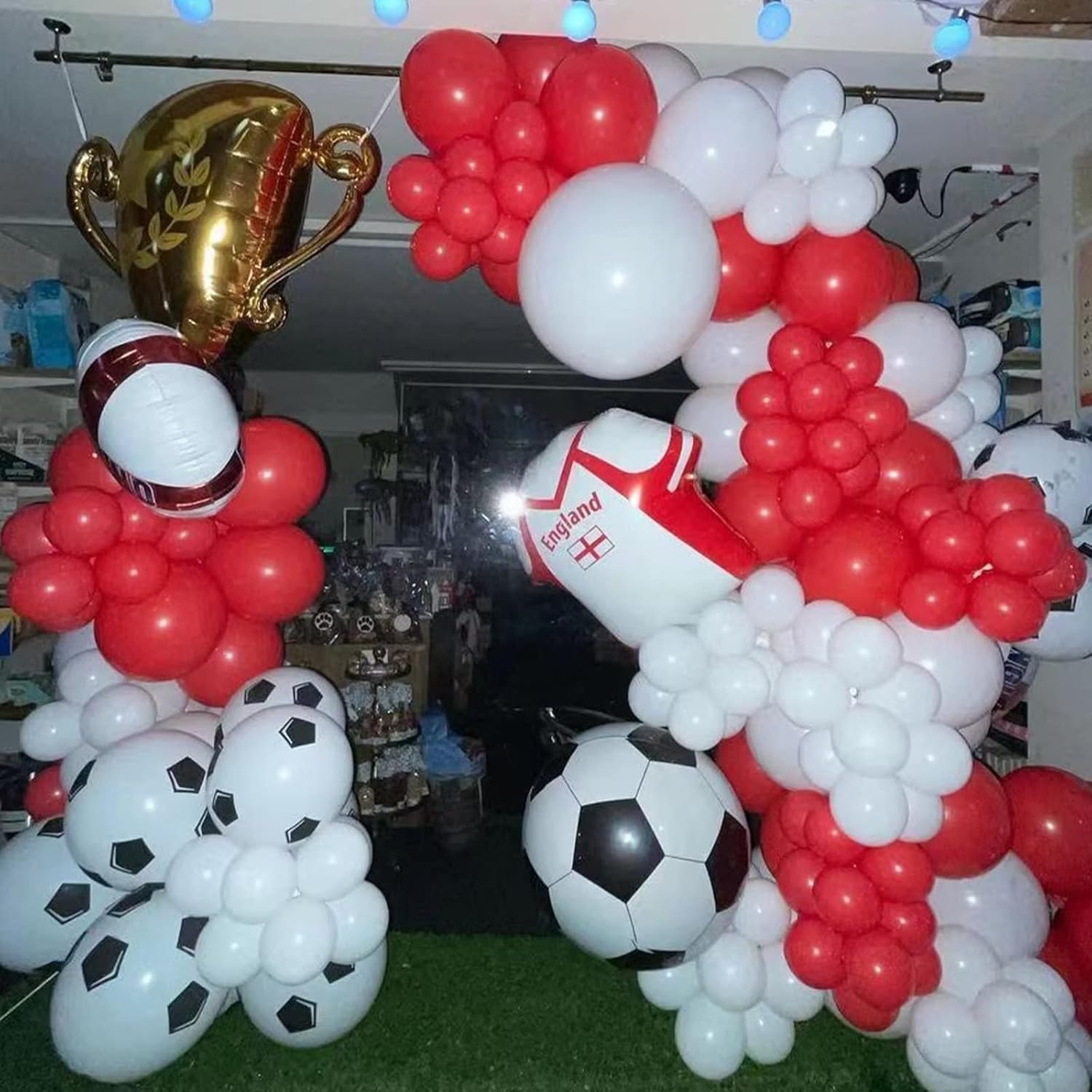 100Pcs Red and White Balloon G - огляд і ціна Balloon Arch Kit