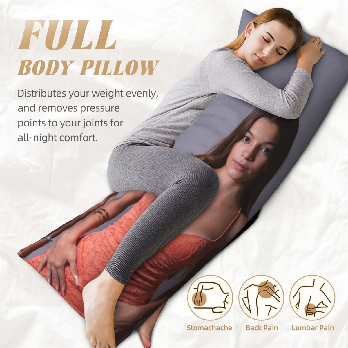 1 Custom Photo Body Pillowcase - огляд і ціна Event Suppliers