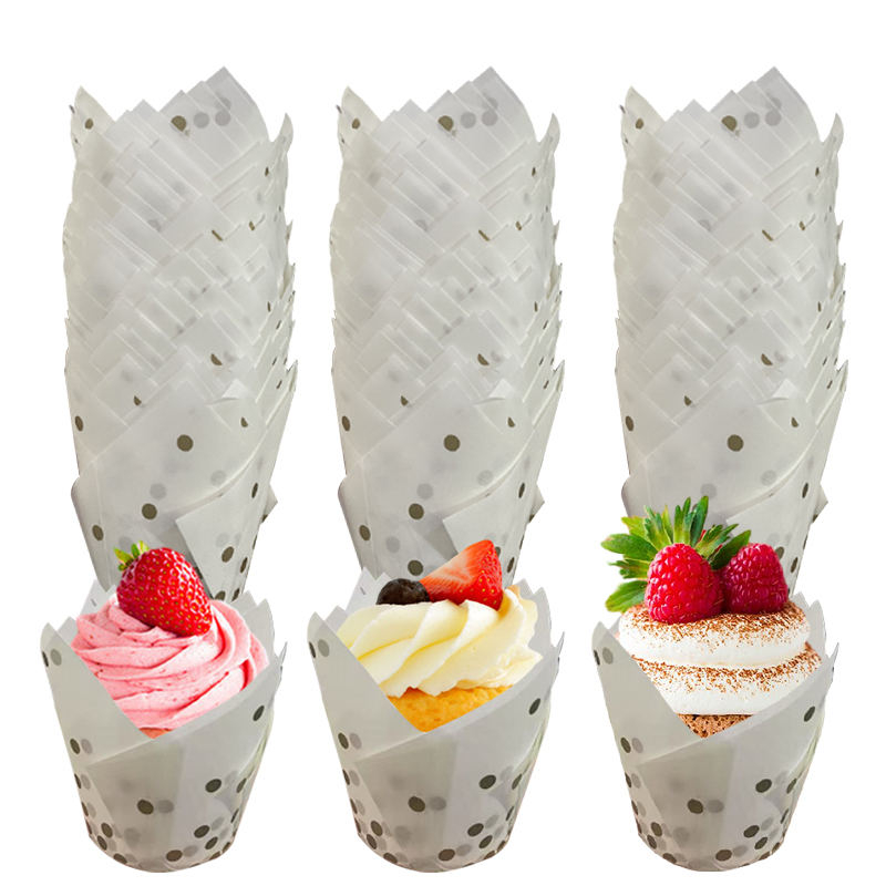 50Pcs/100Pcs Gold Dot Tulip Ca - огляд і ціна Event Suppliers
